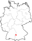 Karte Aislingen, Schwaben